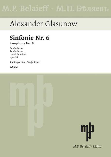 Sinfonie c-Moll Nr.6 op.58&nbsp;&nbsp;für Orchester&nbsp;&nbsp;Studienpartitur