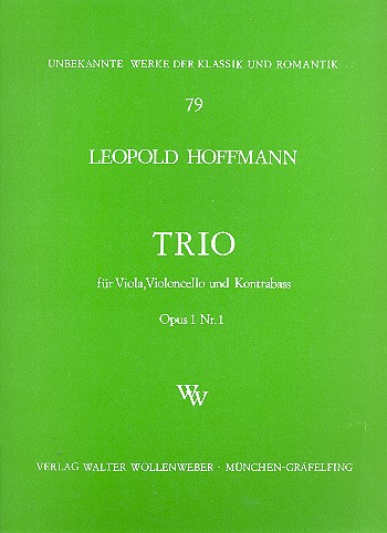 Trio op.1,1  für Viola, Violoncello und Kontrabass  Stimmen