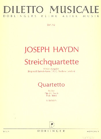 Streichquartett Es-Dur op.64,6&nbsp;&nbsp;Hob,III:64,&nbsp;&nbsp;Stimmen