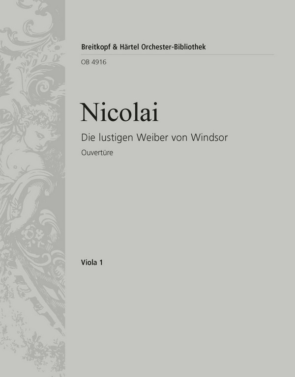 Die lustigen Weiber von Windsor - Ouvertüre&nbsp;&nbsp;für Orchester&nbsp;&nbsp;Viola