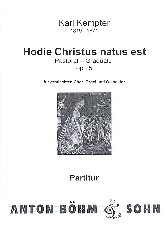 Hodie Christus natus est op.25a&nbsp;&nbsp;für gem Chor und Orchester&nbsp;&nbsp;Partitur