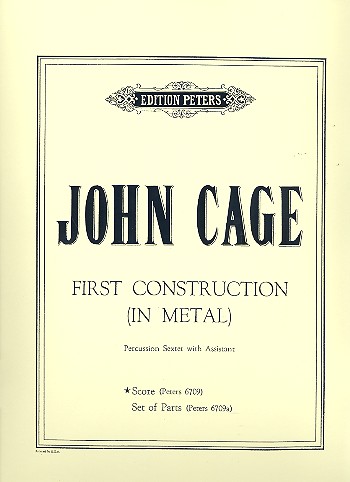First Construction in Metal  for percussion sextet  Score
