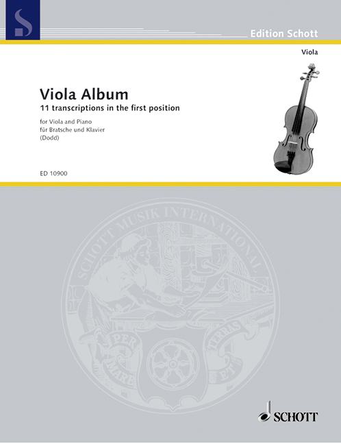 Viola Album 11 Transkriptionen in der 1. Position&nbsp;&nbsp;für Viola und Klavier&nbsp;&nbsp;