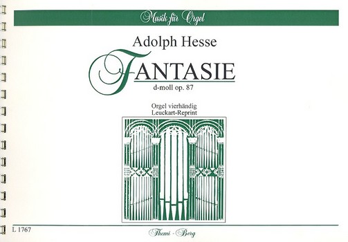 Fantasie d-Moll op.87  für Orgel zu 4 Händen  Spielpartitur