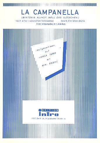 La Campanella: für Klavier&nbsp;&nbsp;und Melodieinstrument in C&nbsp;&nbsp;