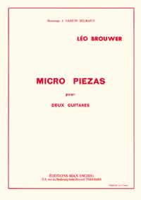 Micro piezas hommage a Darius&nbsp;&nbsp;Milhaud pour 2 guitares&nbsp;&nbsp;partition
