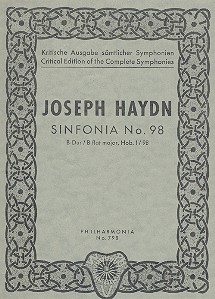 Sinfonie B-Dur Nr.98 Hob.I:98&nbsp;&nbsp;für Orchester&nbsp;&nbsp;Studienpartitur