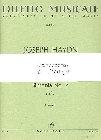 Sinfonie C-Dur Nr.2 Hob.I:2&nbsp;&nbsp;für Orchester&nbsp;&nbsp;Stimmenset (Streicher 4-3-2-2-1)