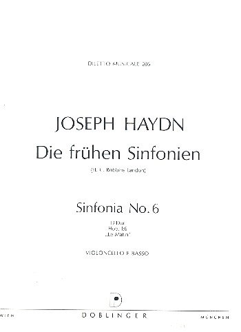 sinfonie D-Dur Nr.6 Hob.I:6 für Orchester&nbsp;&nbsp;Violoncello/Kontrabass&nbsp;&nbsp;