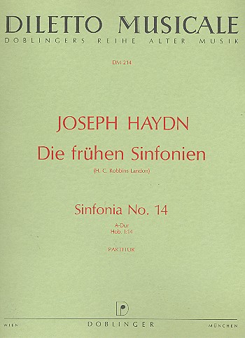 Sinfonie A-Dur Nr.14 Hob.I:14&nbsp;&nbsp;für Orchester&nbsp;&nbsp;Partitur