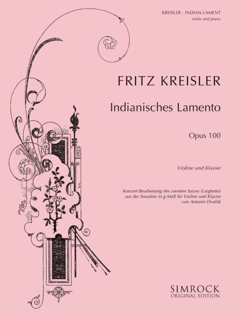 Indianisches Lamento  für Violine und Klavier  