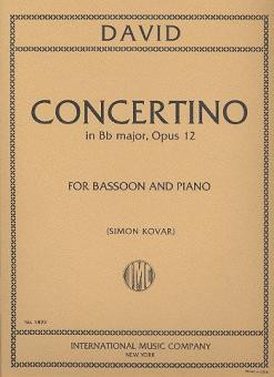 Concertino op.12  for bassoon and piano  