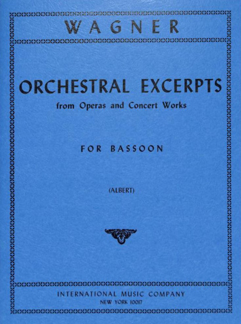 Orchestral Excerpts&nbsp;&nbsp;for bassoon&nbsp;&nbsp;ALBERT, ED
