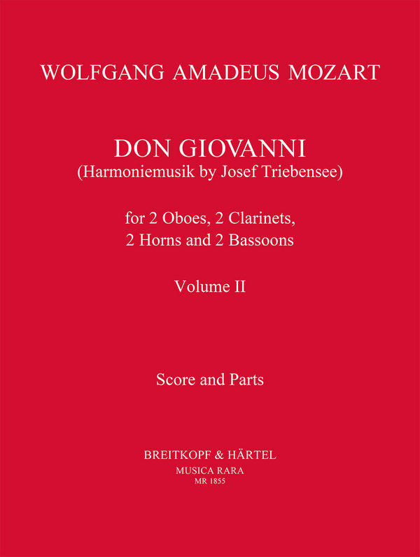 Don Giovanni vol.2&nbsp;&nbsp;for wind octet&nbsp;&nbsp;score and 8 parts