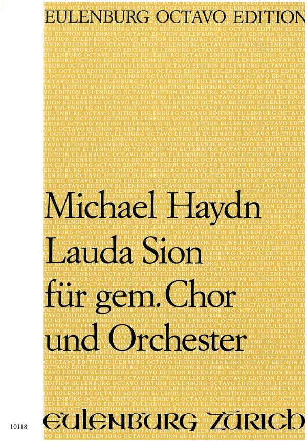 Lauda Sion  für gem Chor und Orchester  Partitur
