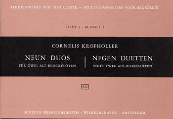 9 Duos zur Übung  für 2 Altblockflöten  Spielpartitur