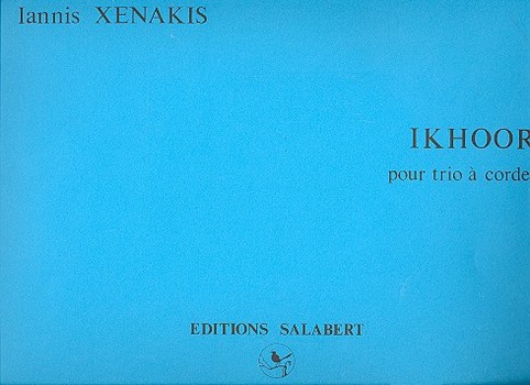 Ikhoor pour violon, alto et violoncelle&nbsp;&nbsp;partitione et parties (1978)&nbsp;&nbsp;