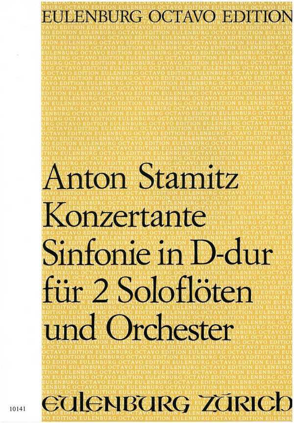 Konzertante Sinfonie D-Dur&nbsp;&nbsp;für 2 Flöten und Kammerorchester&nbsp;&nbsp;Partitur