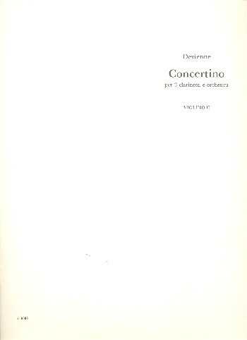 Konzertante Sinfonie D-Dur&nbsp;&nbsp;für 2 Flöten und Kammerorchester&nbsp;&nbsp;Violine 2