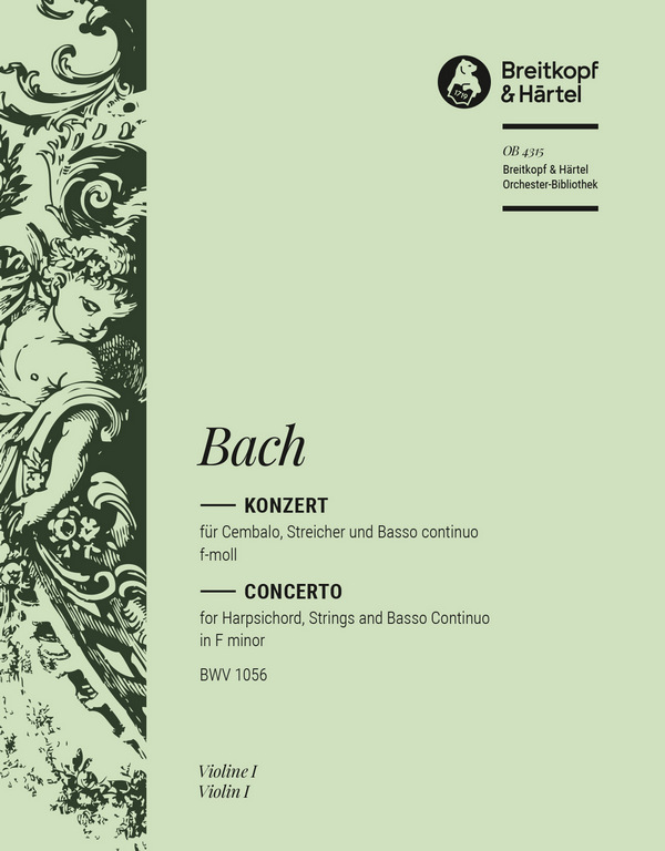 Konzert f-Moll BWV1056&nbsp;&nbsp;für Cembalo, Streicher und Bc&nbsp;&nbsp;Violine 1