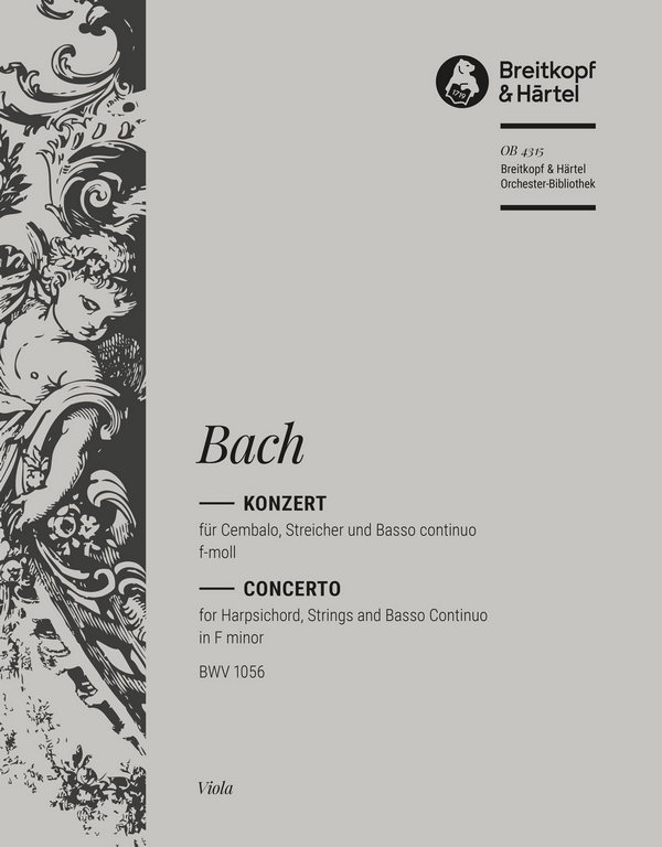 Konzert f-Moll BWV1056&nbsp;&nbsp;für Cembalo, Streicher und Bc&nbsp;&nbsp;Viola