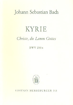 Kyrie  und  Christe du Lamm Gottes&nbsp;&nbsp;für gem Chor (SSATB) und Bc&nbsp;&nbsp;Partitur