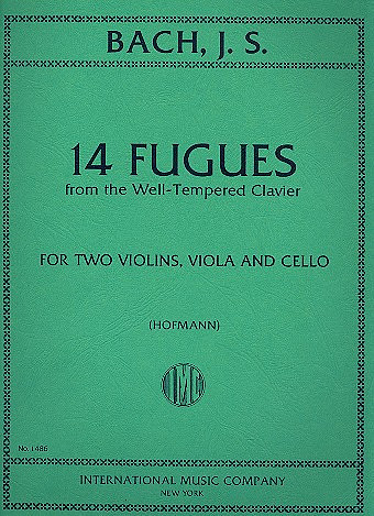 14 Fugues from the well-tempered Clavier vol.2&nbsp;&nbsp;for string quartet&nbsp;&nbsp;parts
