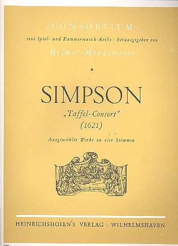 Taffel-Consort Ausgewählte Werke&nbsp;&nbsp;zu 4 Stimmen&nbsp;&nbsp;Partitur und Stimmen