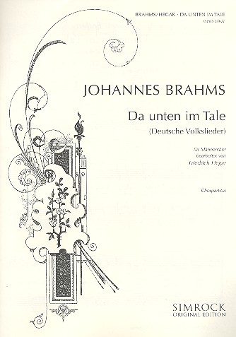 Da unten im Tale&nbsp;&nbsp;für Männerchor a cappella&nbsp;&nbsp;Partitur