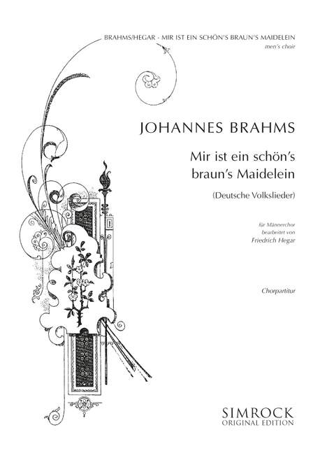 Mir ist ein schön's braun's Mägdelein&nbsp;&nbsp;für Männerchor a cappella&nbsp;&nbsp;Partitur