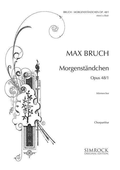 Morgenständchen op.48,1  für Männerchor a cappella  Partitur
