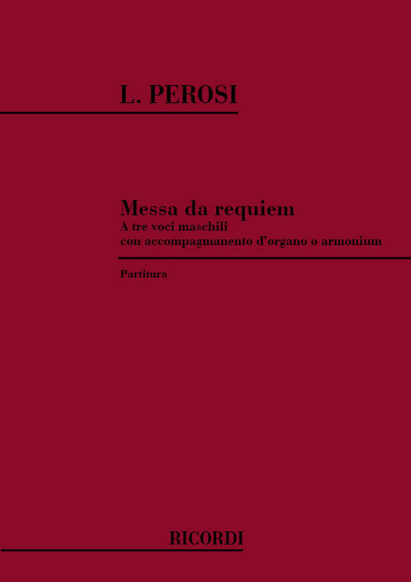 Requiem  per TTB coro e organo  partitura