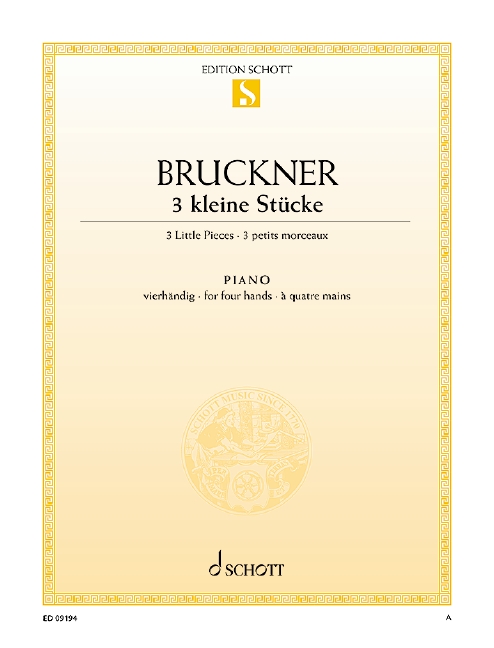 Drei kleine Stücke&nbsp;&nbsp;für Klavier 4-händig&nbsp;&nbsp;