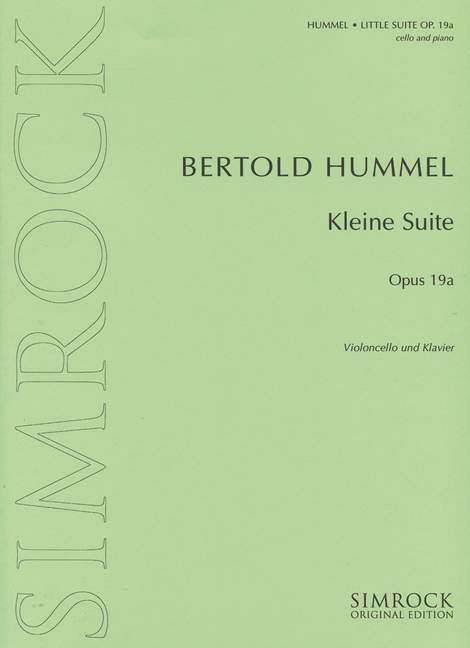 Kleine Suite op.19a&nbsp;&nbsp;für Violoncello und Klavier&nbsp;&nbsp;