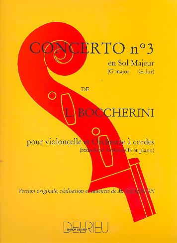 Concerto sol majeur no.3 pour vio-&nbsp;&nbsp;loncelle et orch. a cordes pour&nbsp;&nbsp;violoncelle et piano