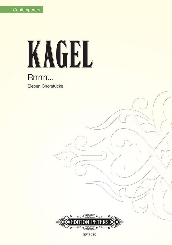 Rrrrrrr... 7 Stücke&nbsp;&nbsp;für gem Chor a cappella oder mit Klavier&nbsp;&nbsp;Partitur