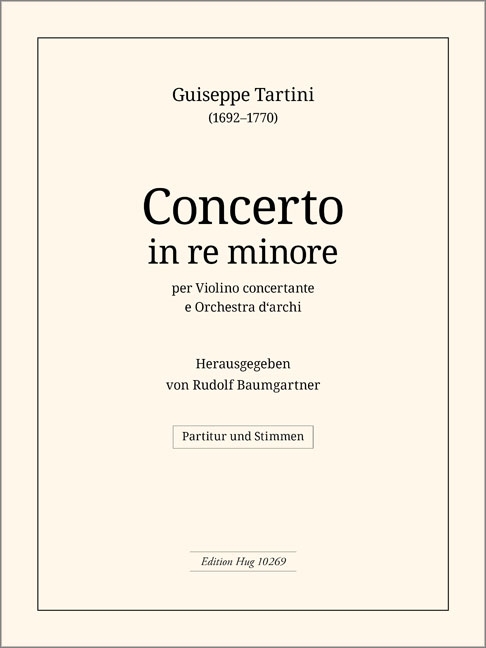 CONCERTO D-MOLL&nbsp;&nbsp;FUER VIOLINE UND STREICHORCHESTER&nbsp;&nbsp;PARTITUR