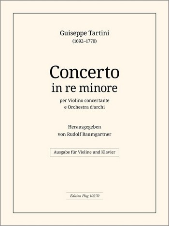 Concerto a-moll  für Violine und Streichorchester  Violine und Klavier