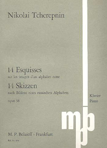 14 Skizzen nach Bildern eines russischen Alphabets op.38  für Klavier  
