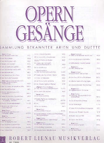 Ein Mädchen oder Weibchen (aus  'Die Zauberflöte')  für Bariton und Klavier  