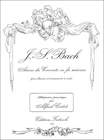 Arioso aus dem Klavierkonzert f-Moll BWV1056   für Klavier solo  