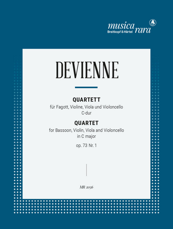 Quartet c Major op.73,1  for bassoon and string quartet  score and parts