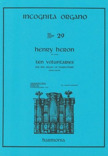 10 Voluntaries for the organ or  harpsichord, opera prima  