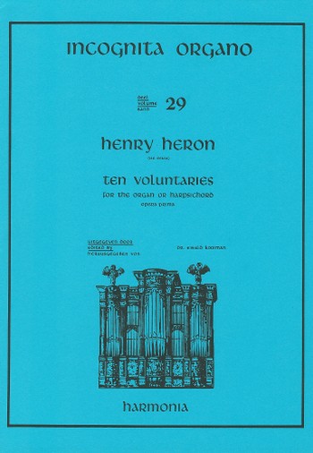10 Voluntaries for the organ or&nbsp;&nbsp;harpsichord, opera prima&nbsp;&nbsp;