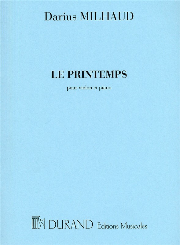 Le printemps op.18 pour violon&nbsp;&nbsp;et piano&nbsp;&nbsp;