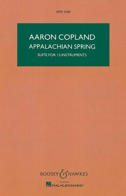 Appalachian Spring Suite&nbsp;&nbsp;for 13 instruments&nbsp;&nbsp;study score