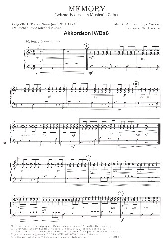 Memory - Leitmotiv aus dem Musical 