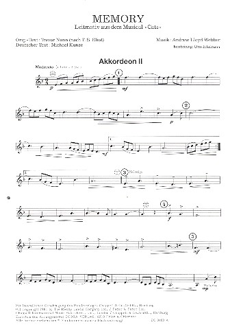 Memory - Leitmotiv aus dem Musical 