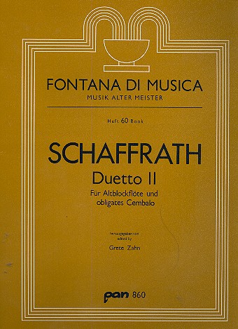 Duetto 2 für Altblockflöte und  obligates Cembalo  