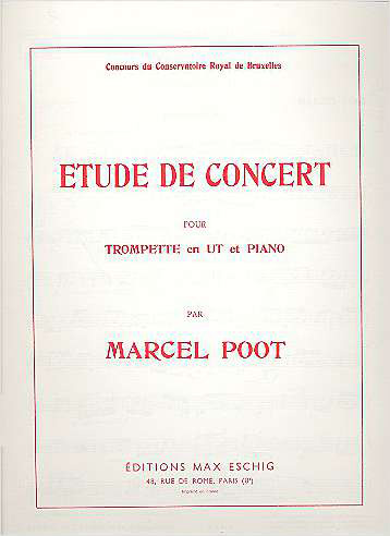 Étude de Concert pour  trompette et piano  